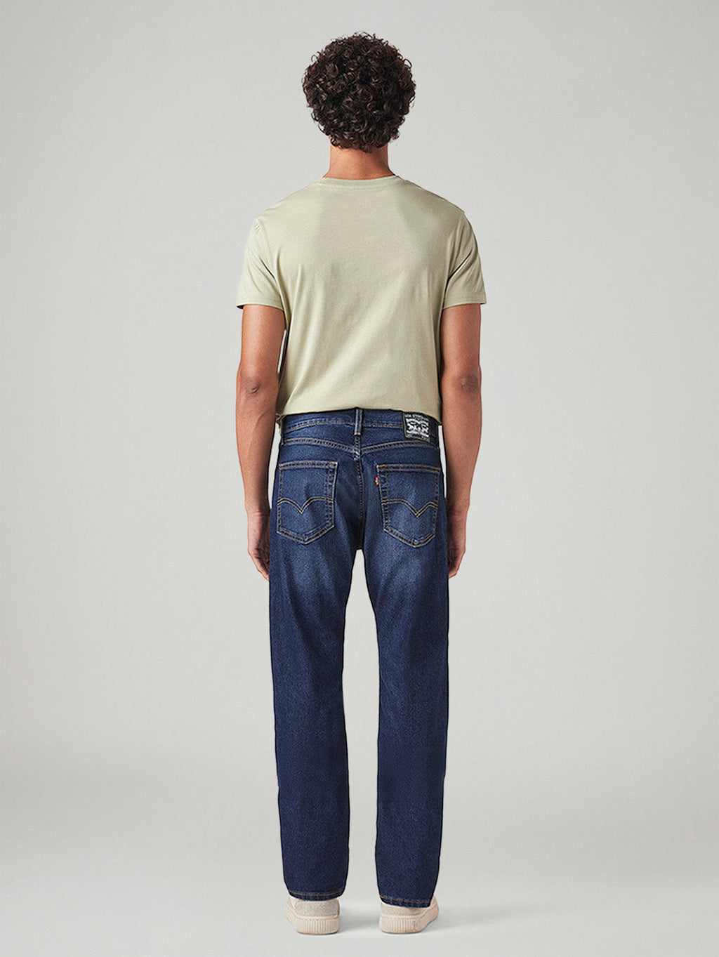 Men's 505 Med Indigo Straight Fit Mid Rise Tinted Jeans