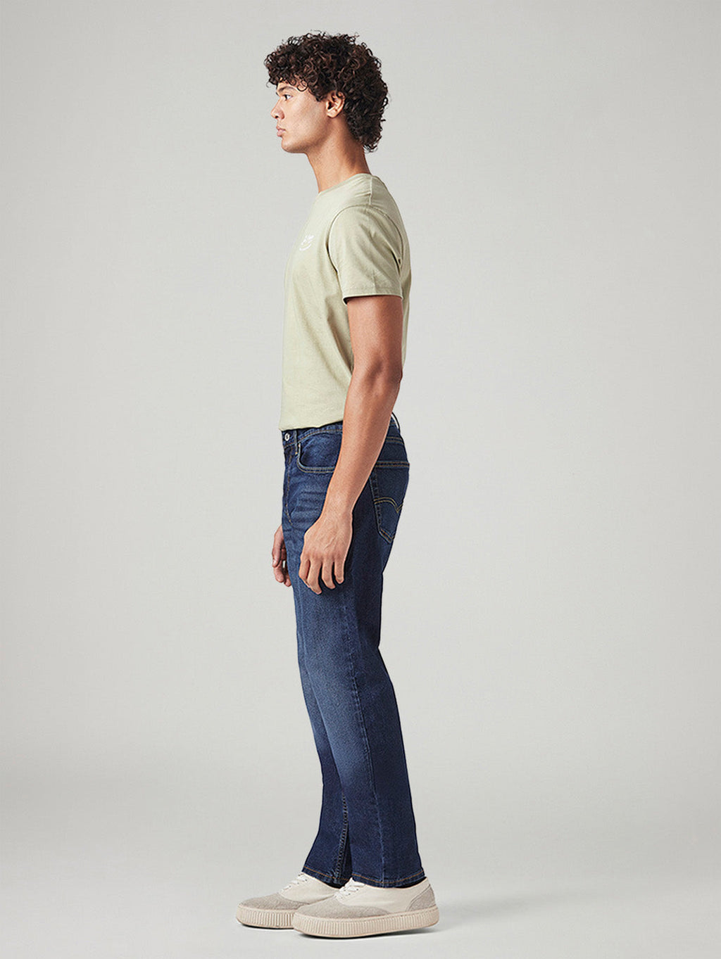 Men's 505 Med Indigo Straight Fit Mid Rise Tinted Jeans