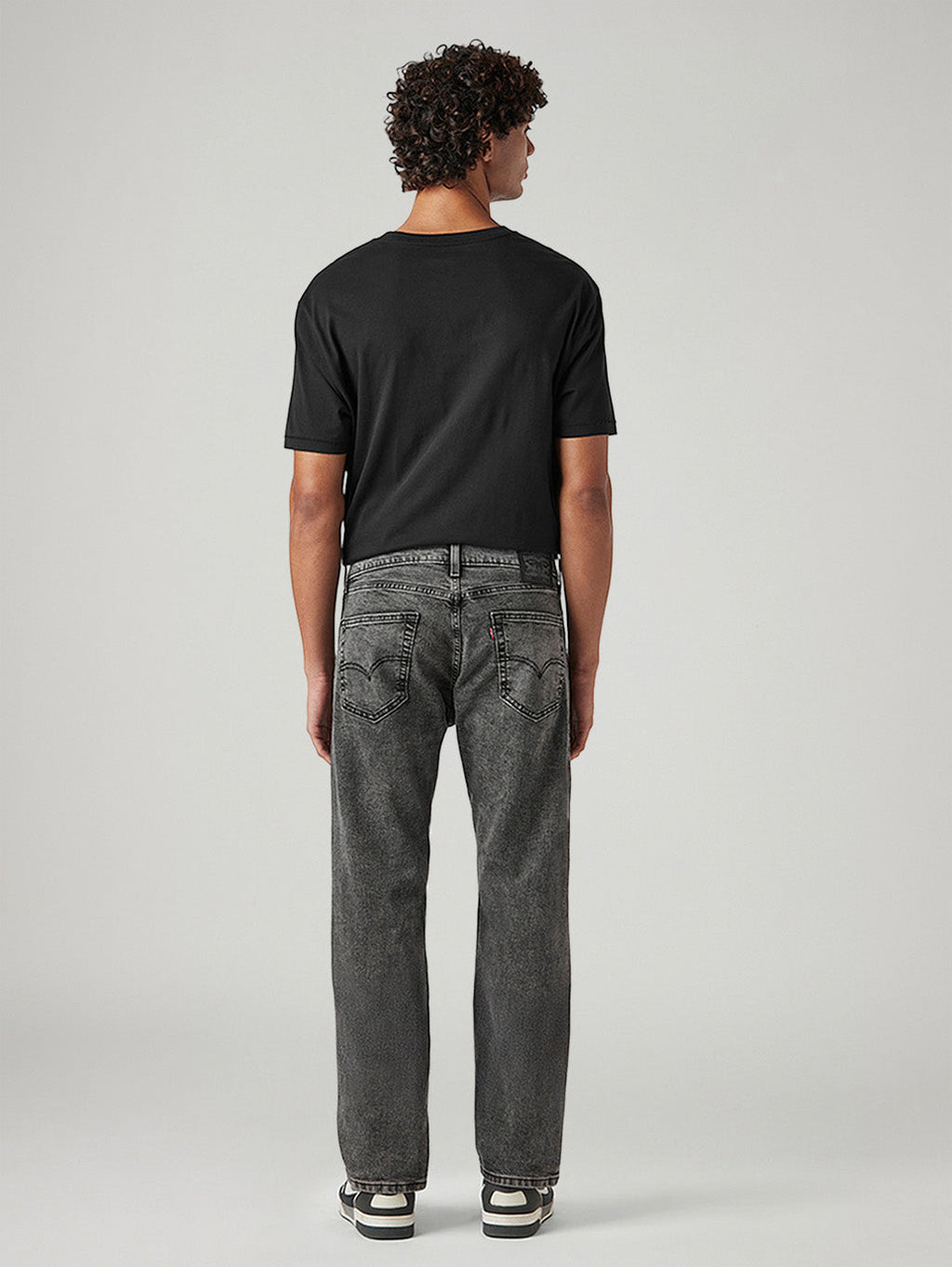 Men's 505 Charcoal Grey Straight Fit Mid Rise Jeans