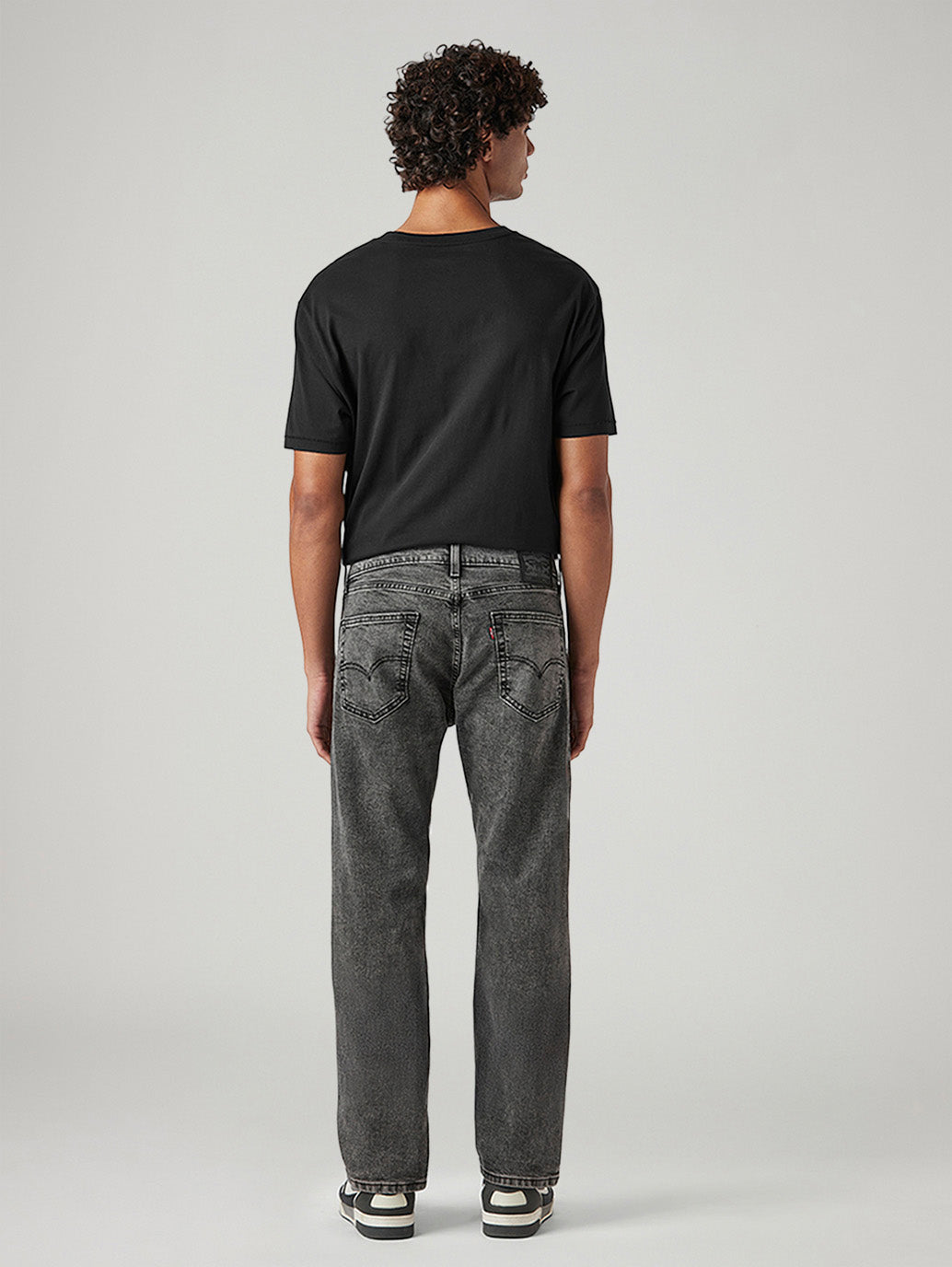 Men's 505 Charcoal Grey Straight Fit Mid Rise Jeans