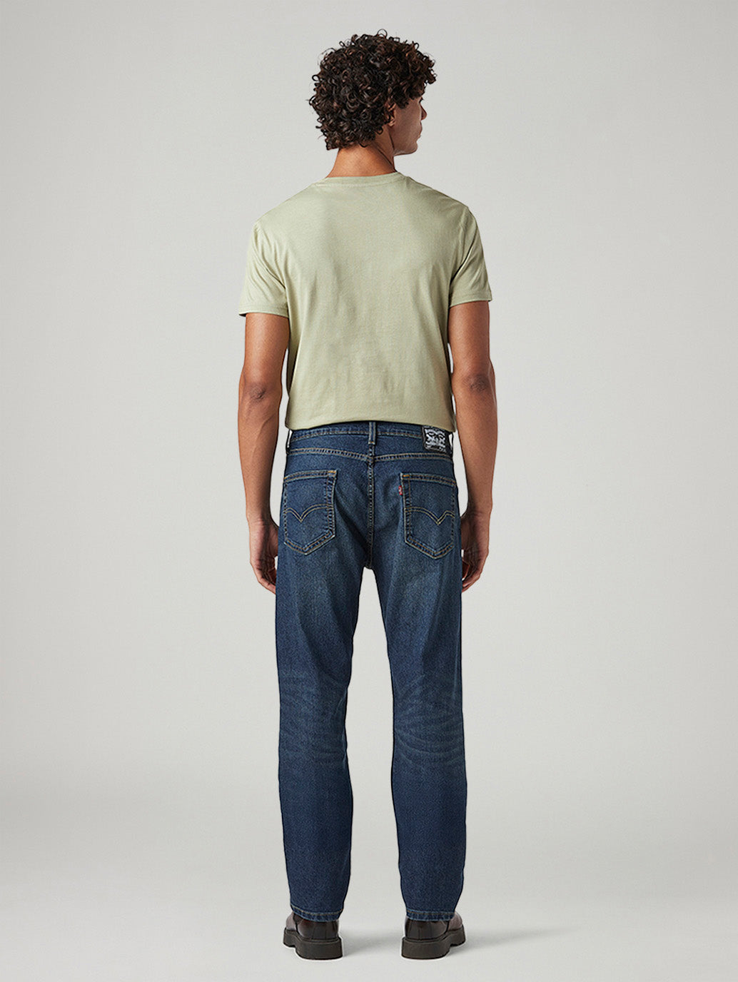 Men's 505 Dark Indigo Straight Fit Mid Rise Tinted Jeans