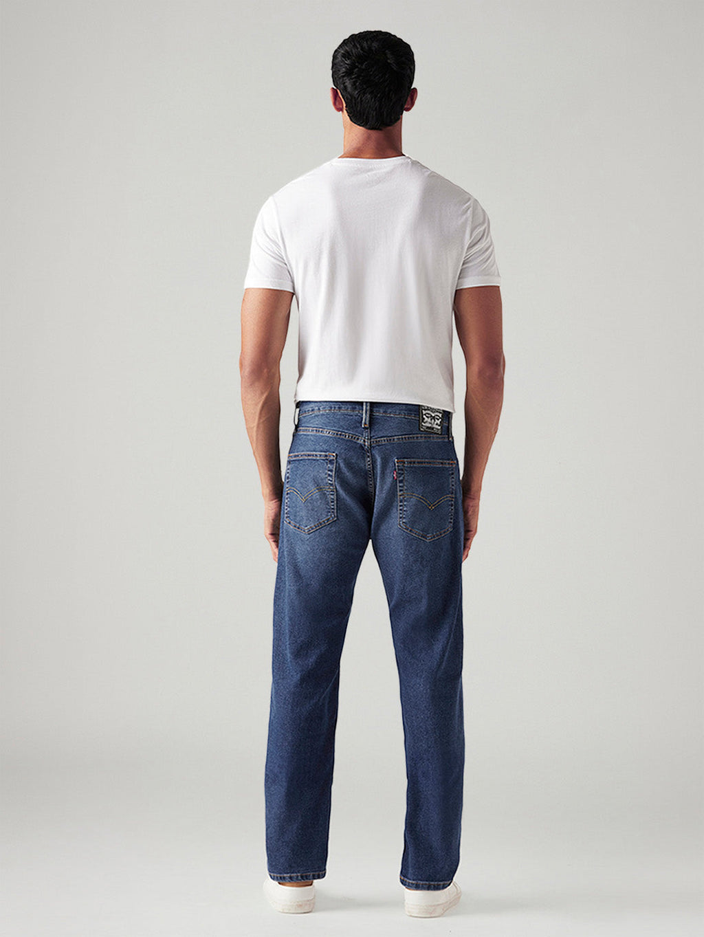 Men's 505 Med Indigo Straight Fit Mid Rise Jeans