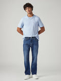 Men's 505 Dark Indigo Straight Fit Mid Rise Jeans
