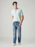 Men's 505 Med Indigo Straight Fit Mid Rise Jeans