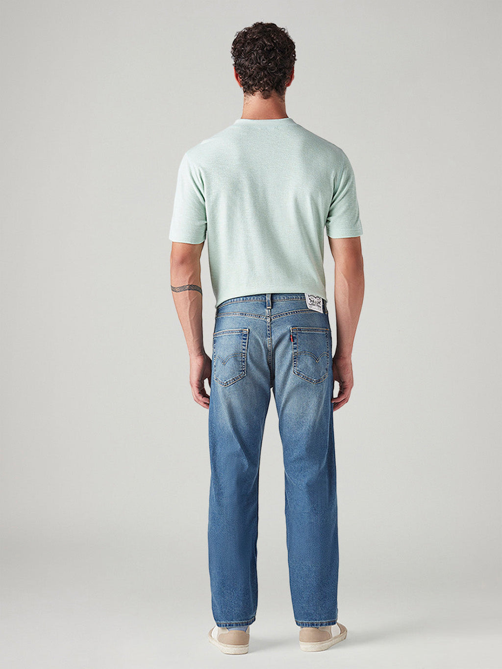 Men's 505 Med Indigo Straight Fit Mid Rise Jeans