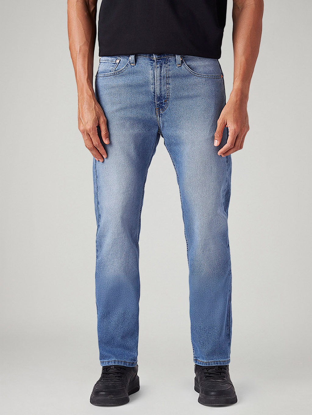 Men's 505 Light Indigo Straight Fit Mid Rise Jeans