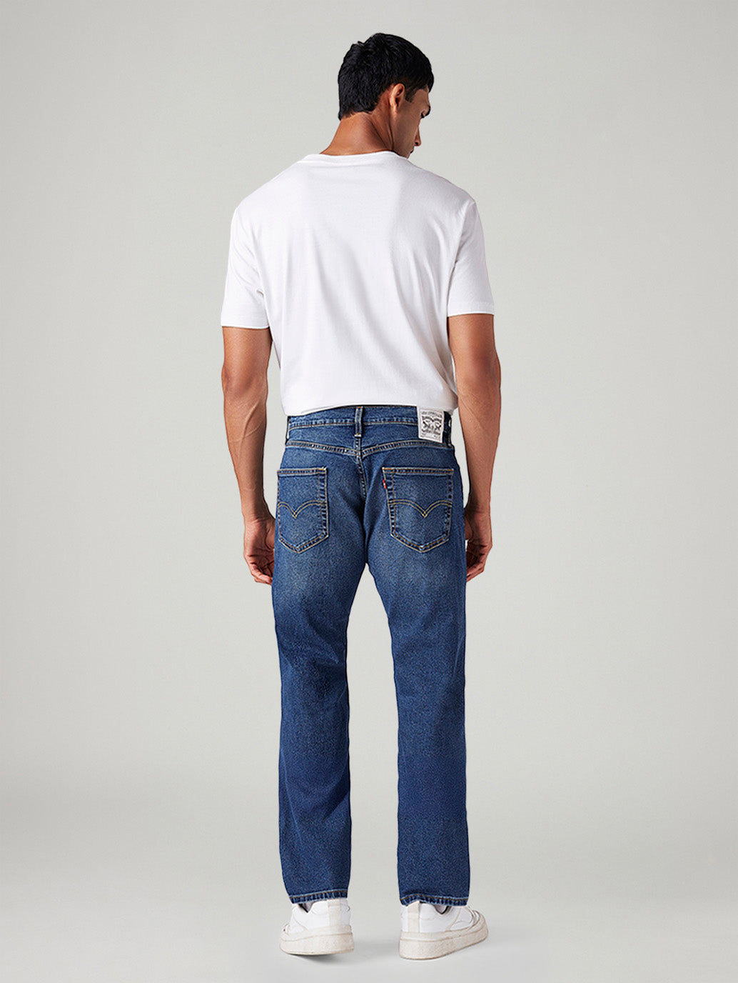 Men's 505 Dark Indigo Straight Fit Mid Rise Jeans