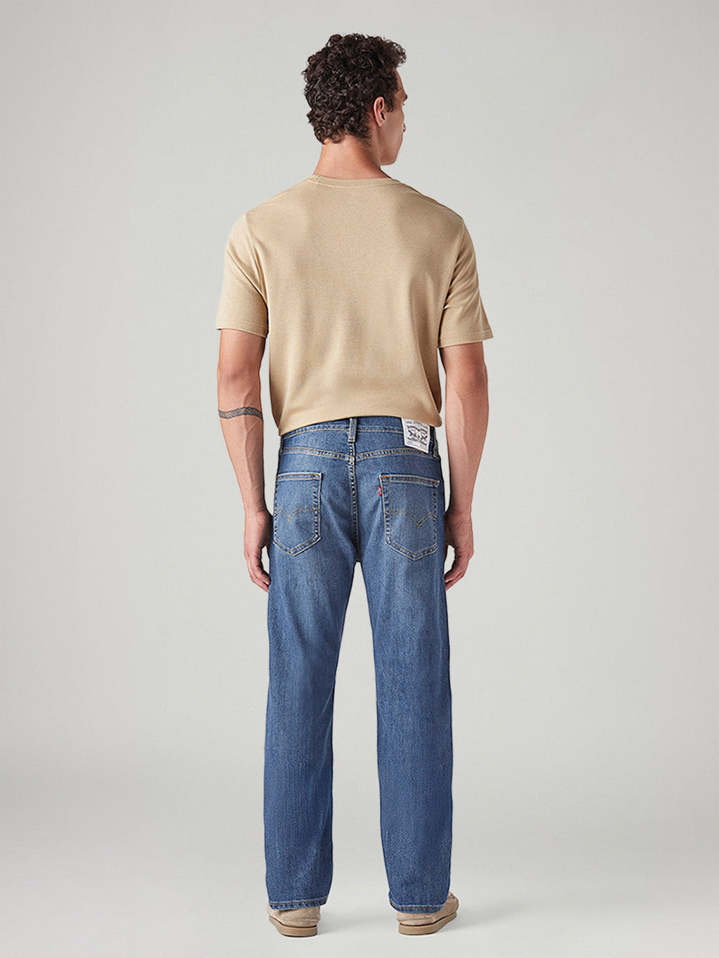 Men's 505 Med Indigo Straight Fit Mid Rise Jeans