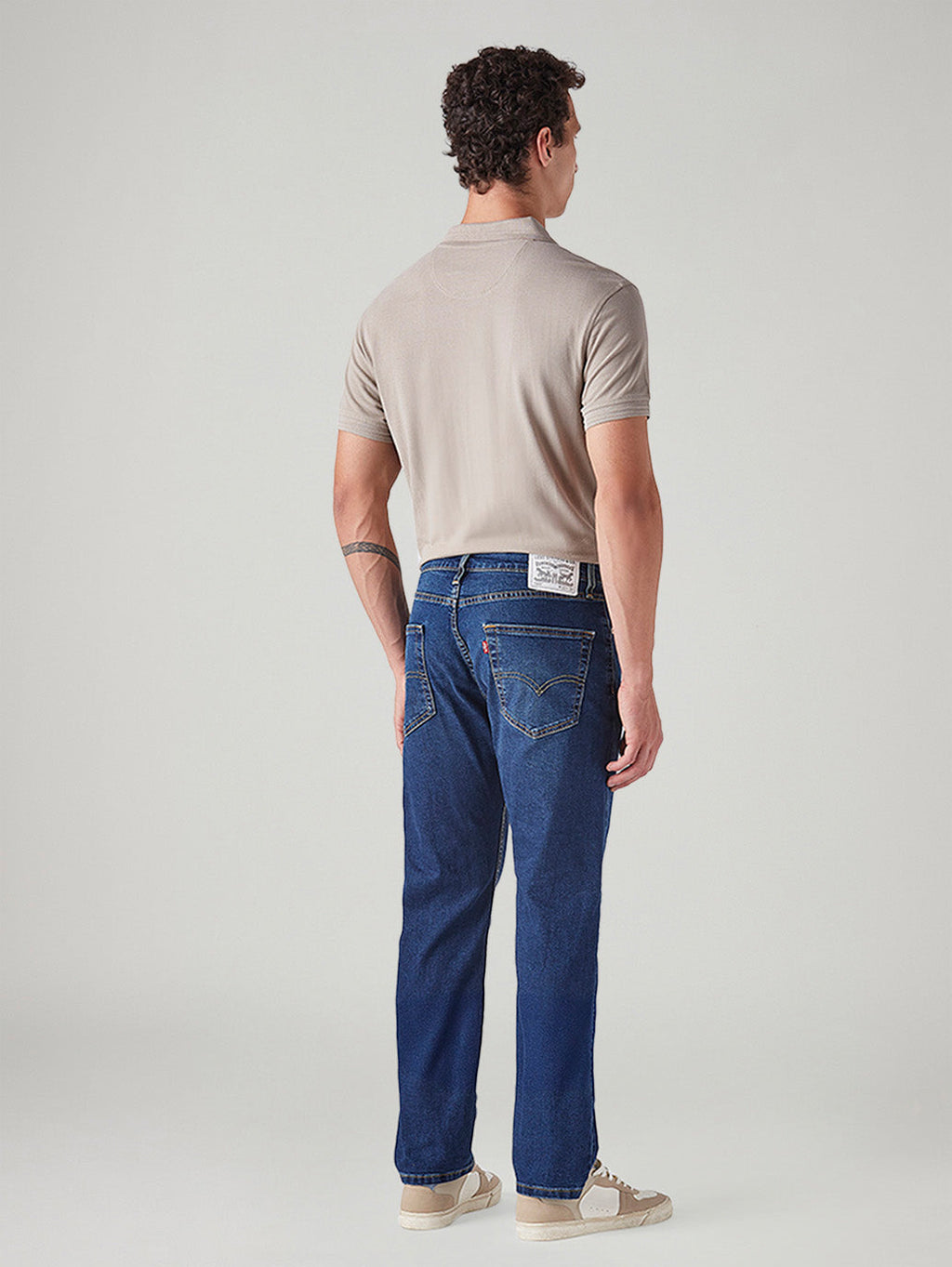 Men's 505 Dark Indigo Straight Fit Mid Rise Jeans