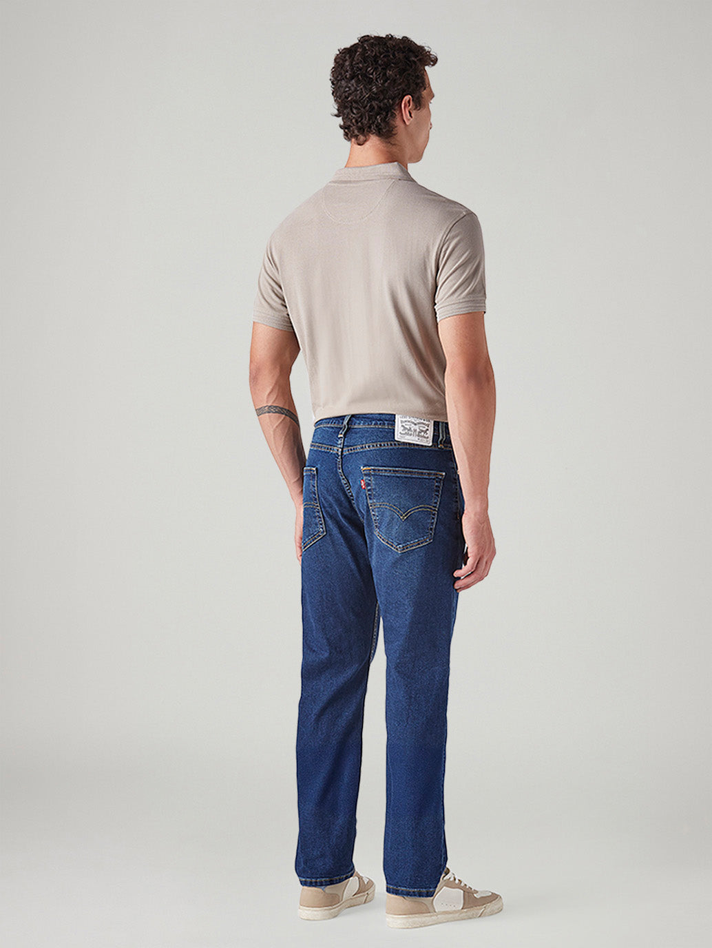 Men's 505 Dark Indigo Straight Fit Mid Rise Jeans