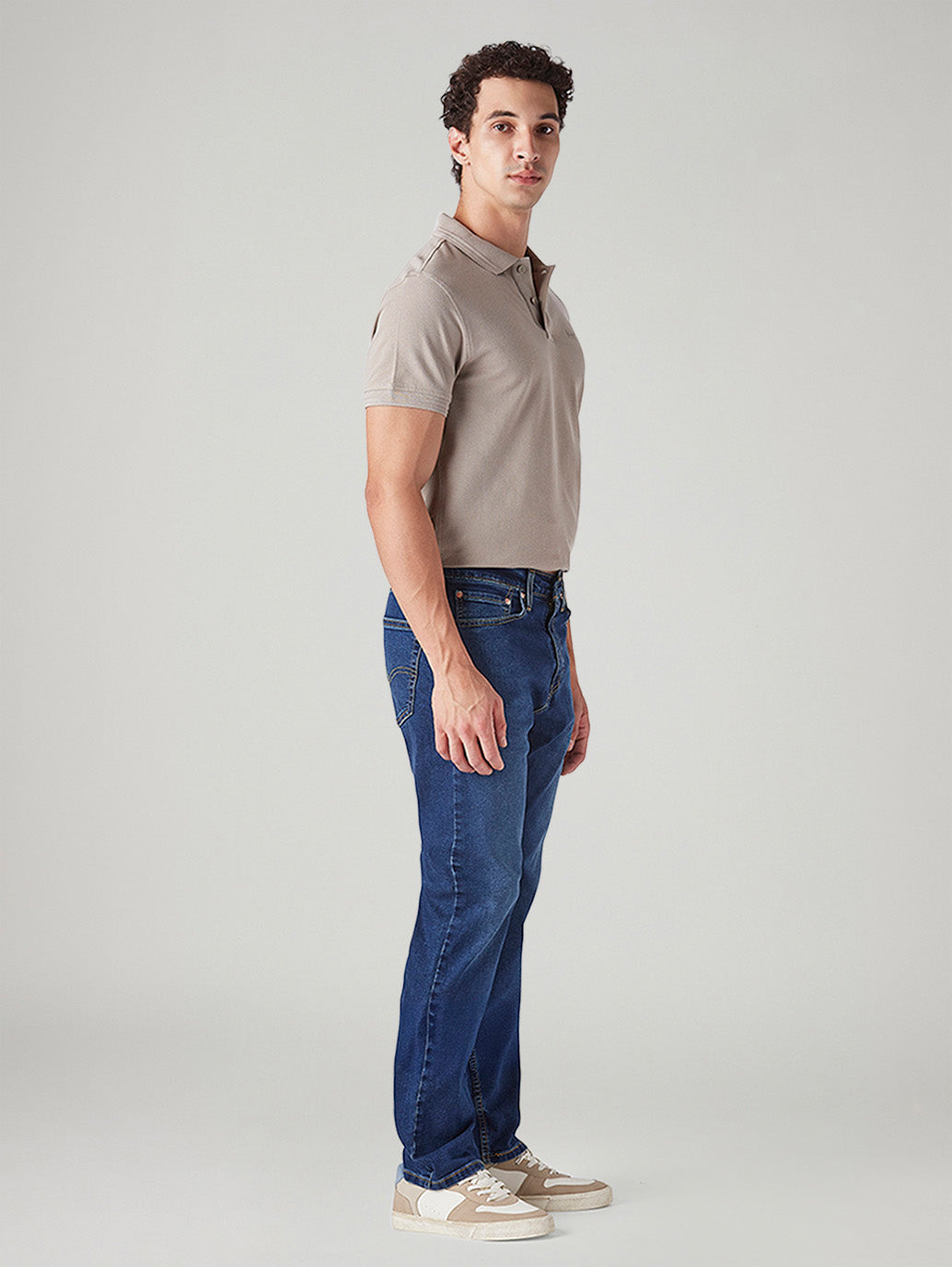 Men's 505 Dark Indigo Straight Fit Mid Rise Jeans