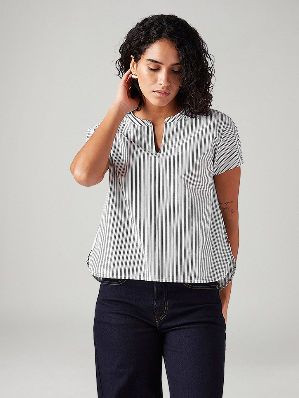 Women's Striped Relaxed Fit Top