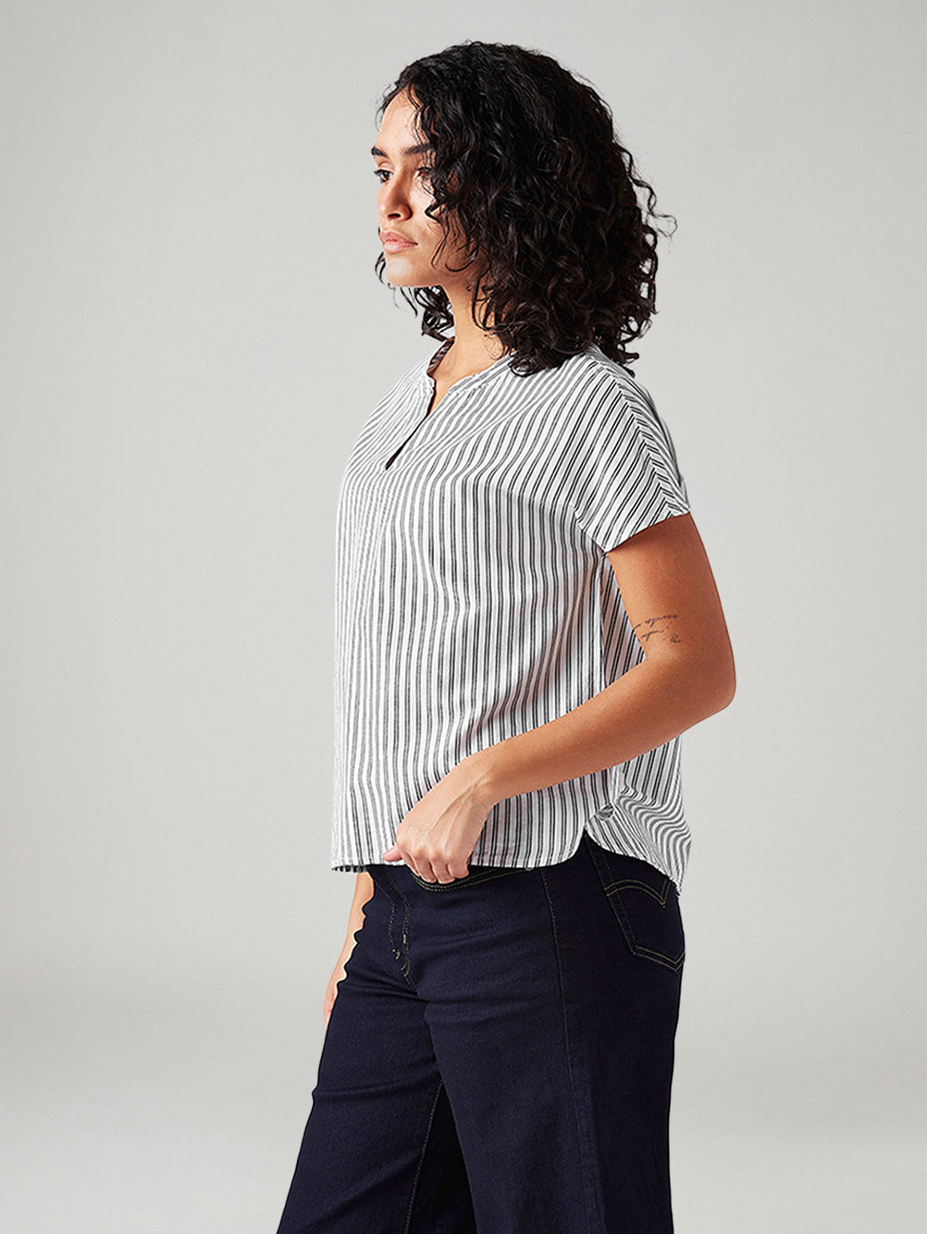 Women's Striped Relaxed Fit Top