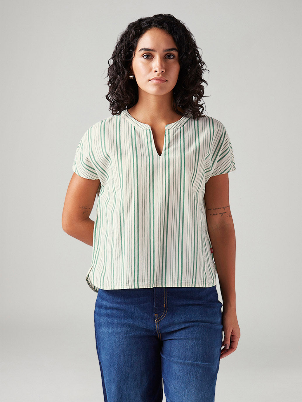 Women's Striped Relaxed Fit Top