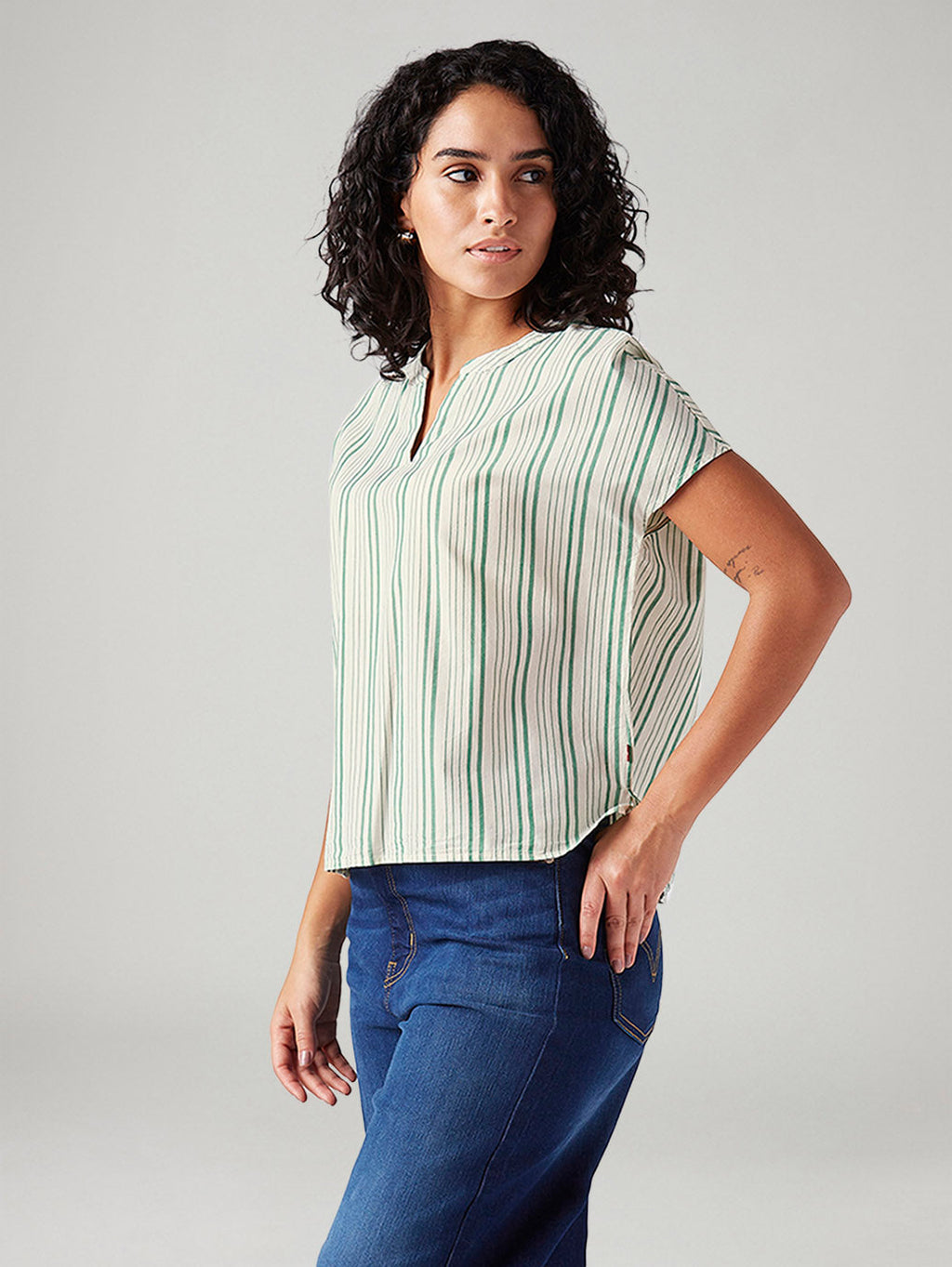 Women's Striped Relaxed Fit Top