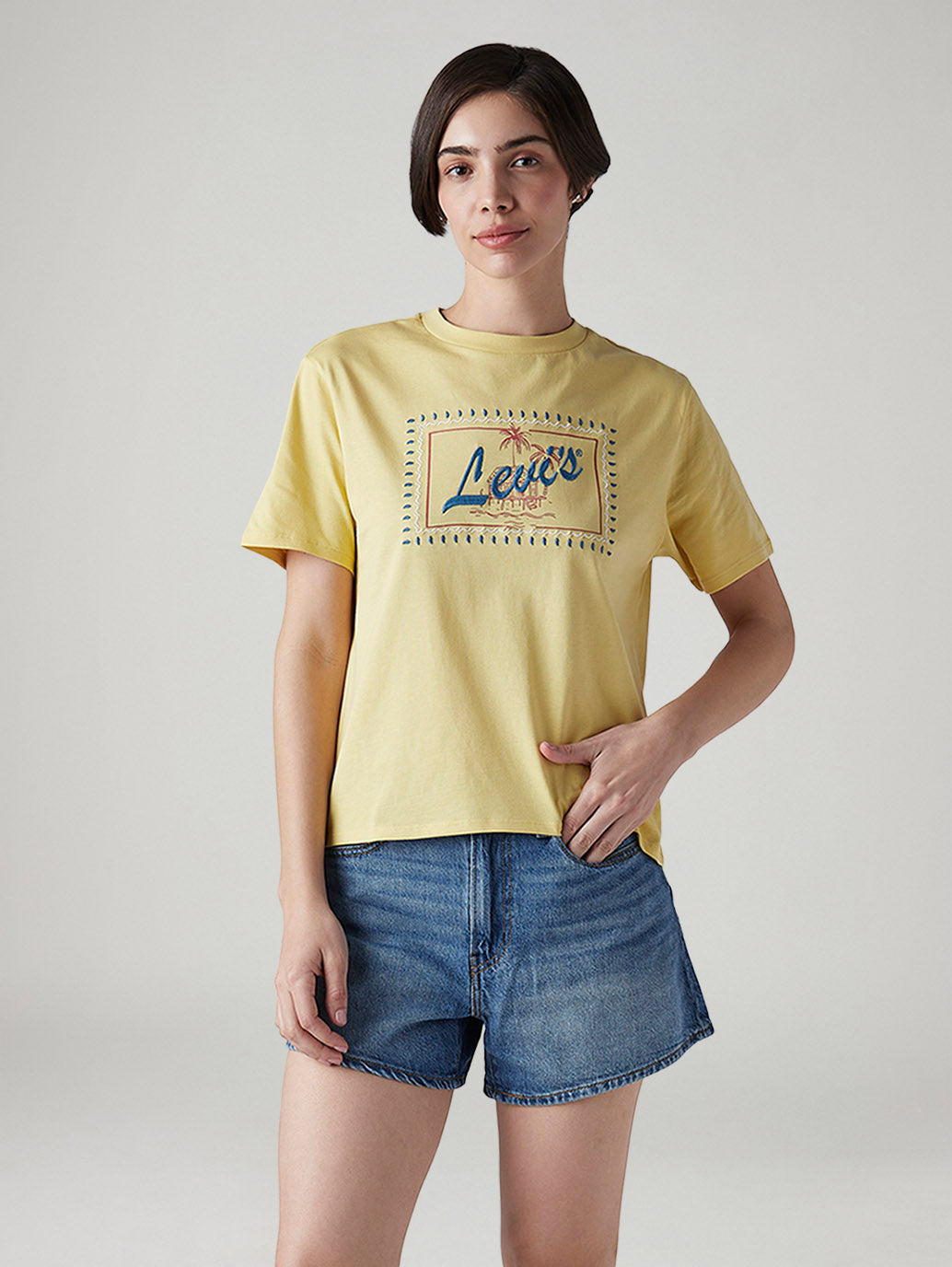 Women's Embroidered Relaxed Fit T-Shirt