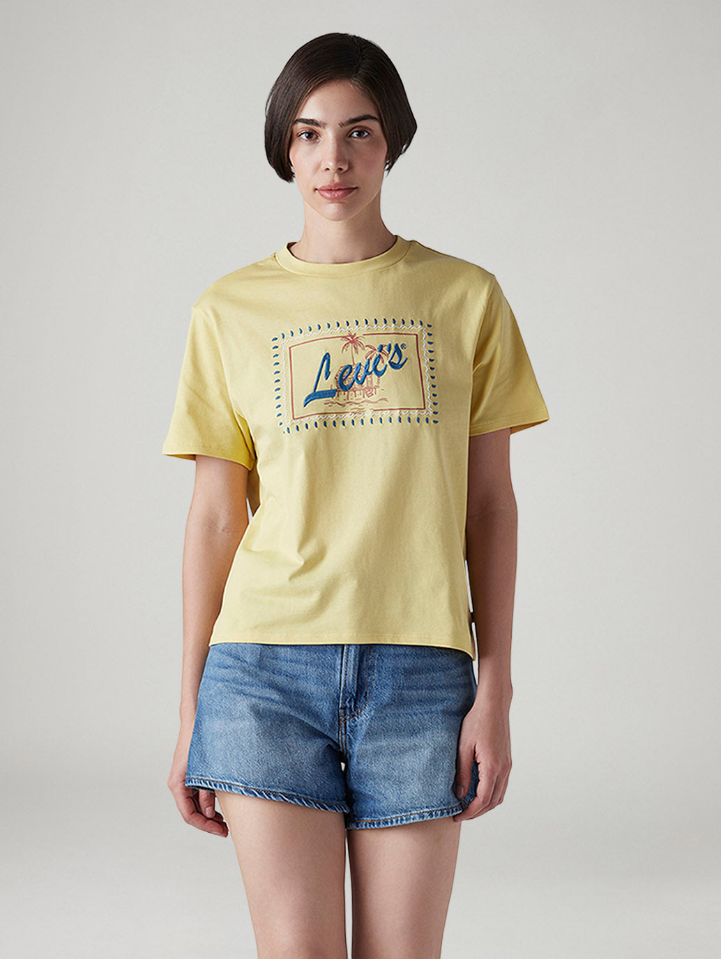 Women's Embroidered Relaxed Fit T-Shirt