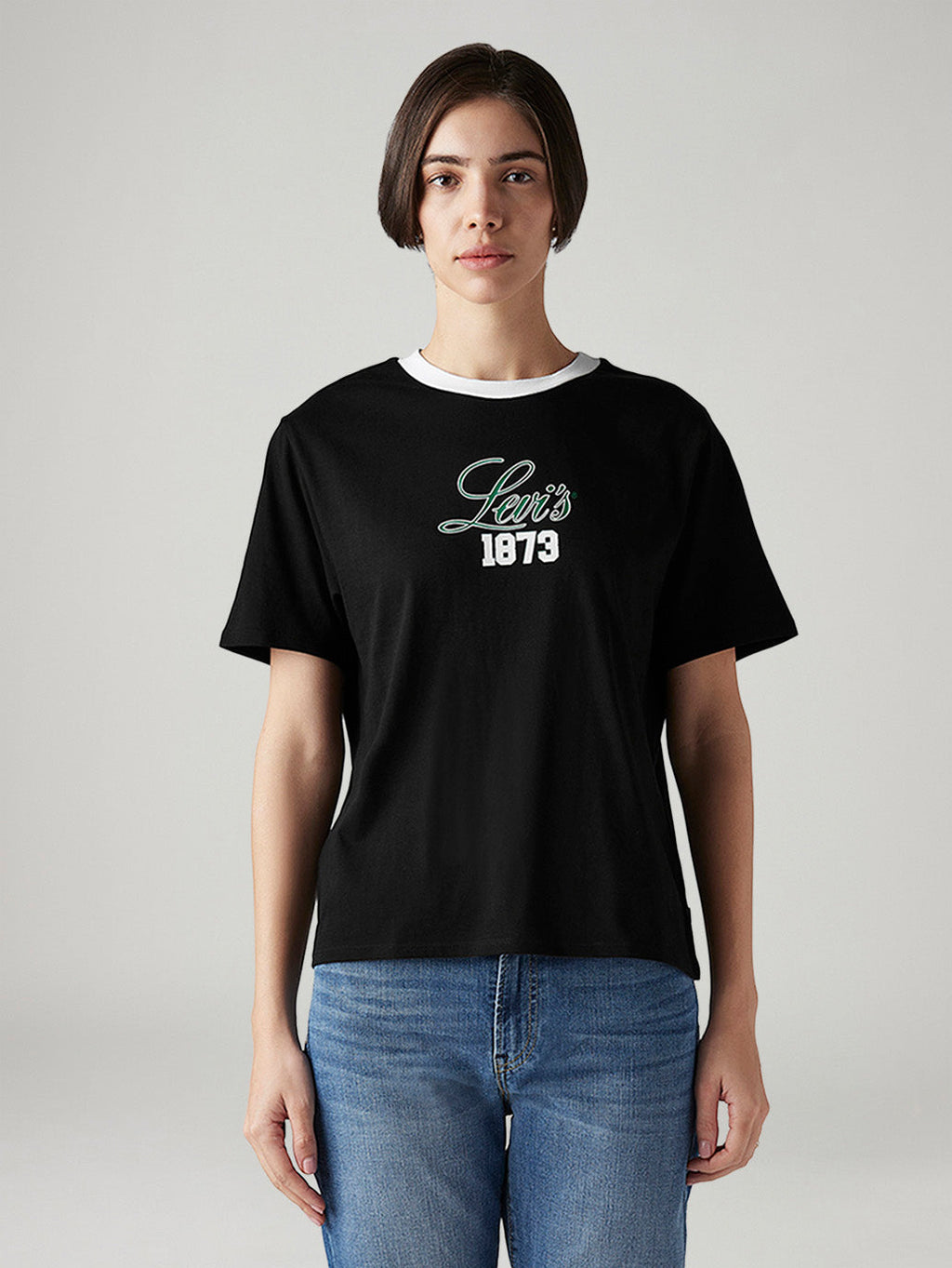 Women's Typography Printed Relaxed Fit T-Shirt