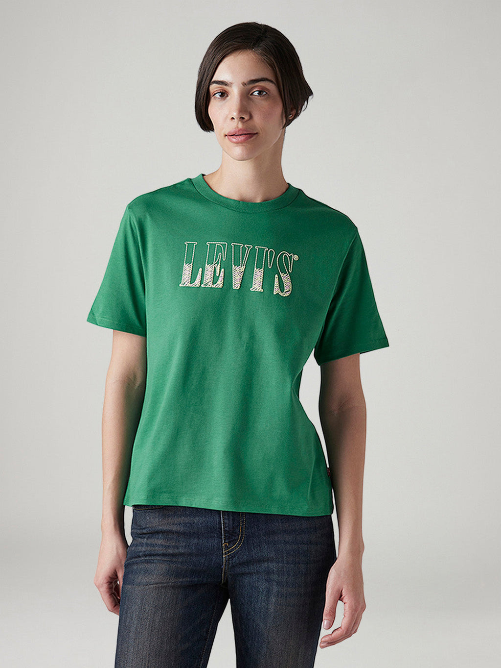 Women's Logo Printed Relaxed Fit T-Shirt