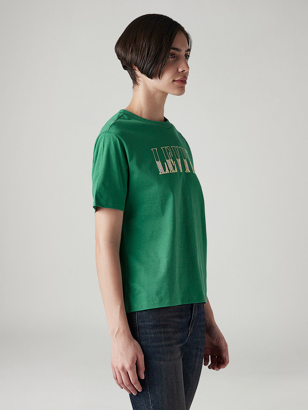 Women's Logo Printed Relaxed Fit T-Shirt