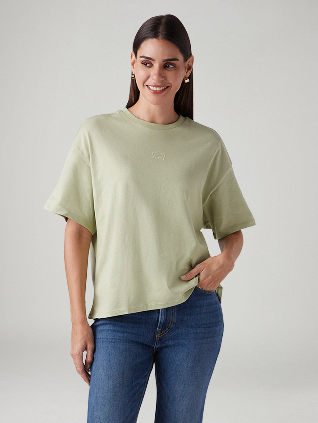 Women's Embroidered Relaxed Fit Oversize T-Shirt
