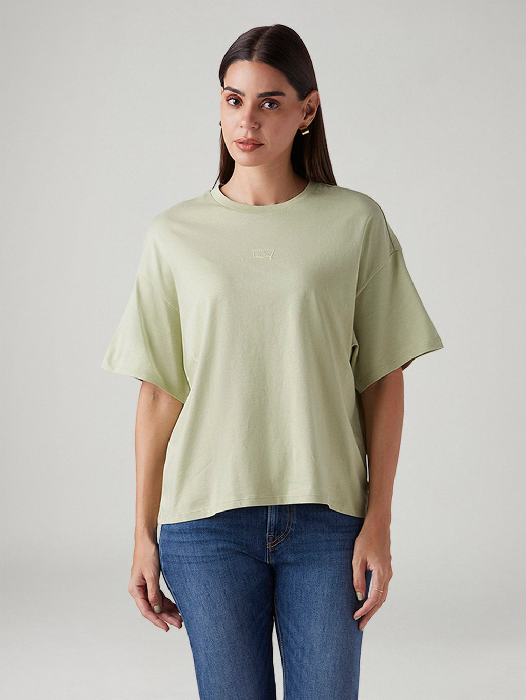 Women's Embroidered Relaxed Fit Oversize T-Shirt