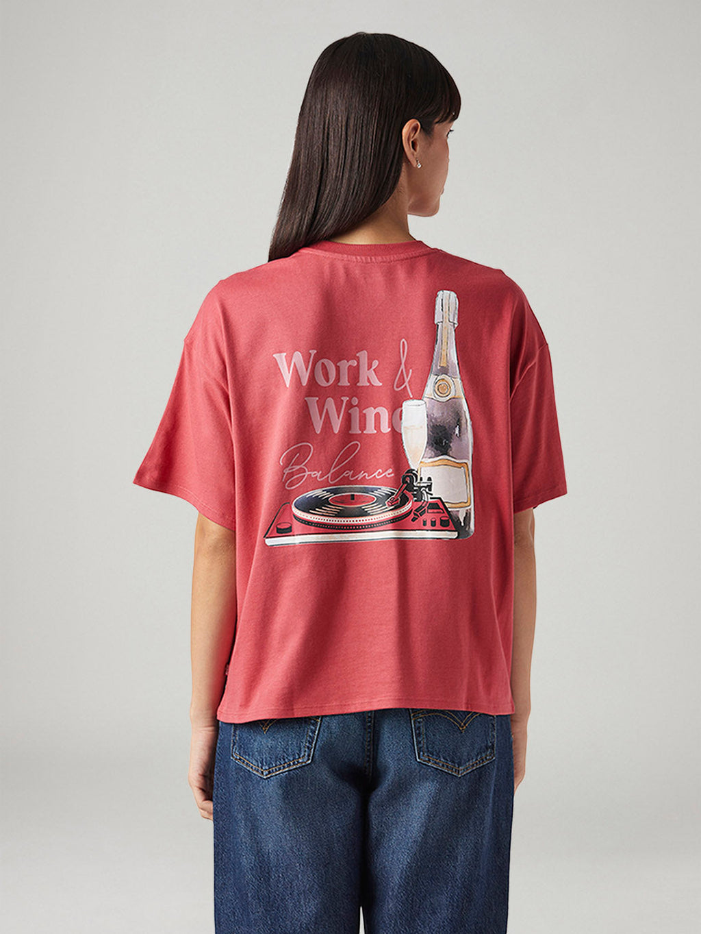 Women's Graphic Print Relaxed Fit Oversized T-Shirt