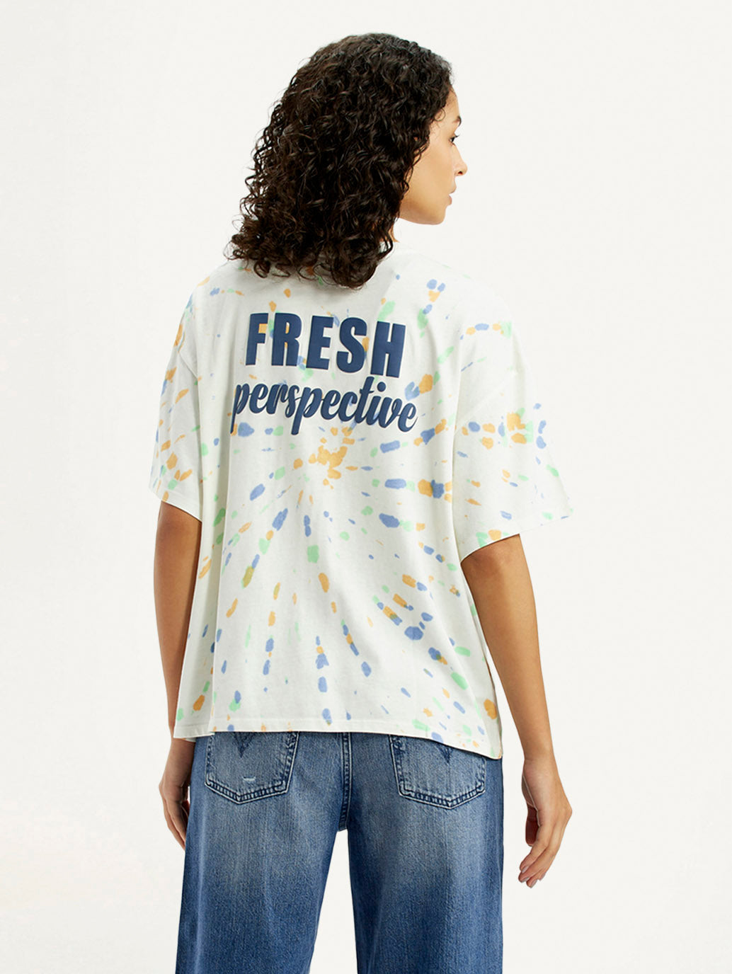 Women's Tie-Dye Multi Color Relaxed Fit T-shirt