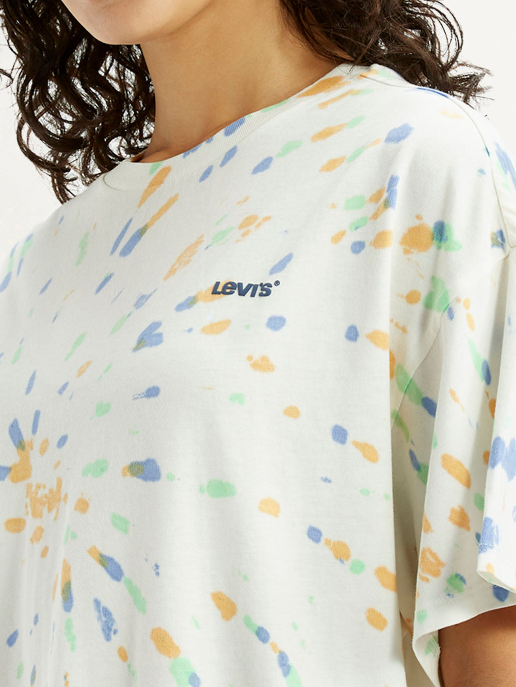 Women's Tie-Dye Multi Color Relaxed Fit T-shirt