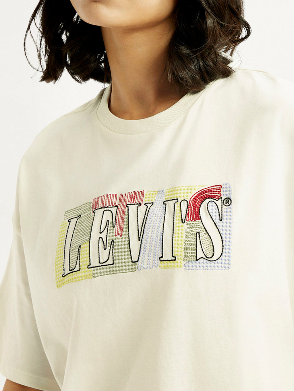 Women's Brand Logo Relaxed Fit T-shirt