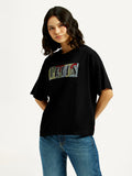 Women's Brand Logo Relaxed Fit T-shirt