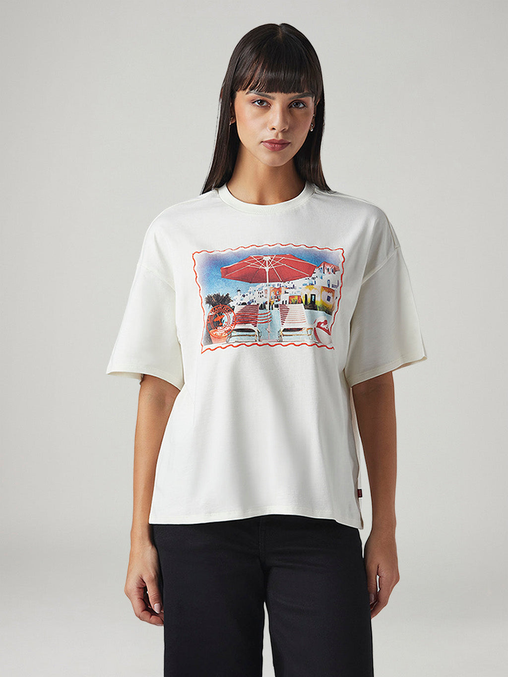 Women's Graphic Print Relaxed Fit Oversized T-Shirt
