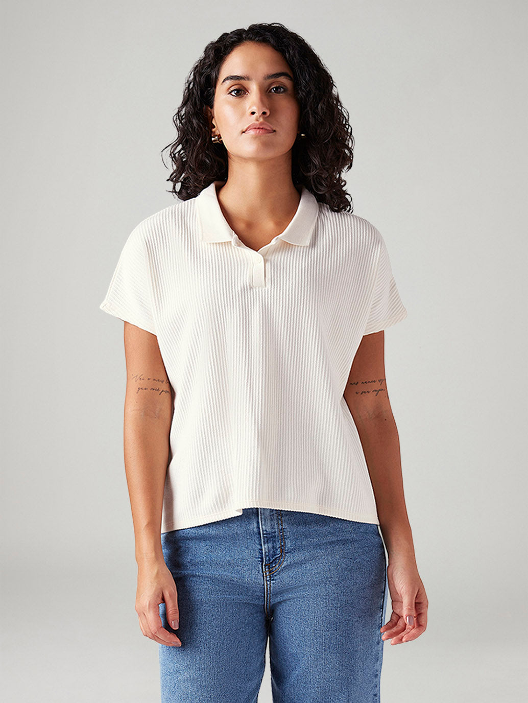 Women's Textured Relaxed Fit T-Shirt