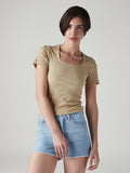 Women's Solid Slim Fit Ribbed Top