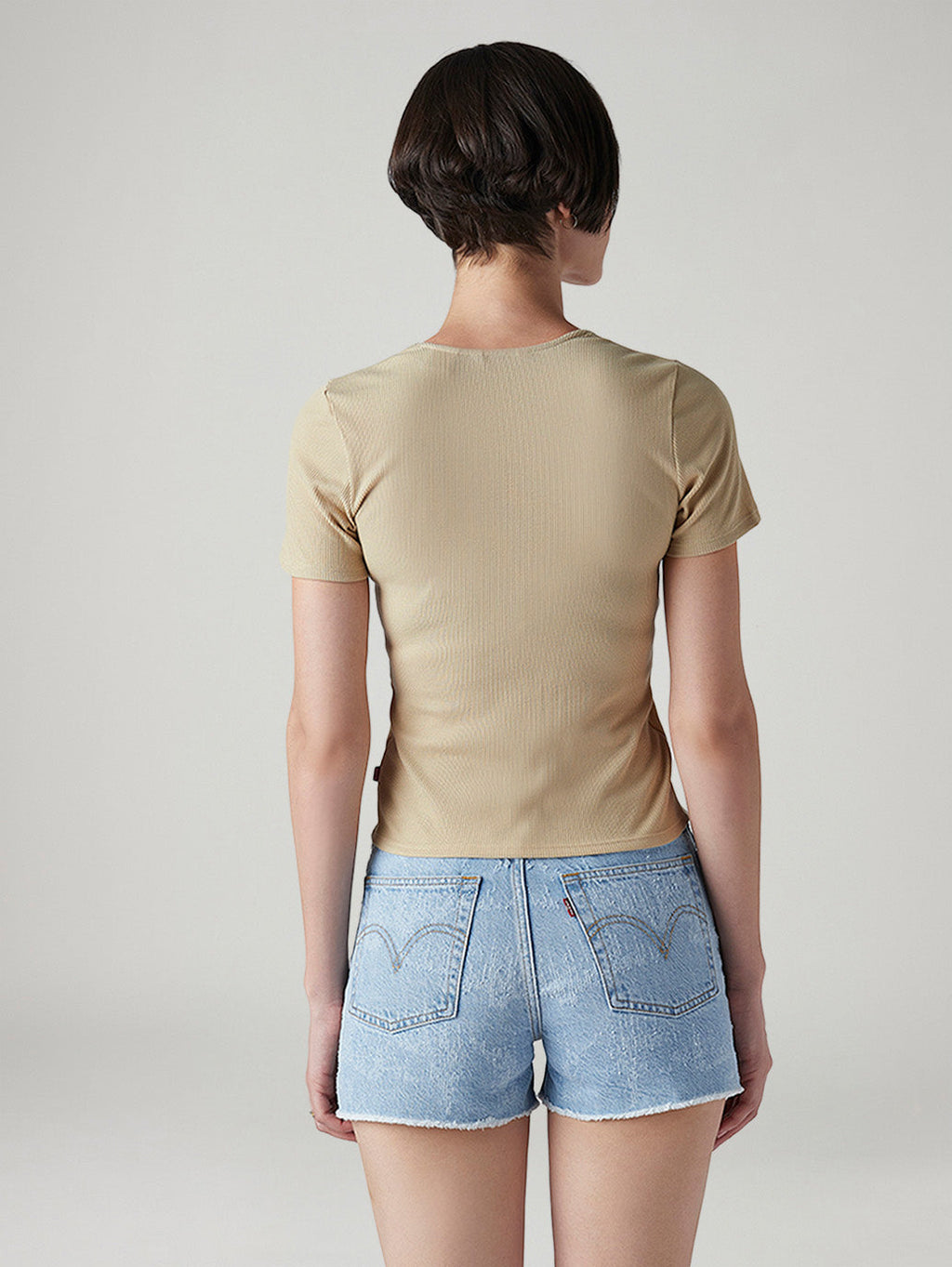 Women's Solid Slim Fit Ribbed Top