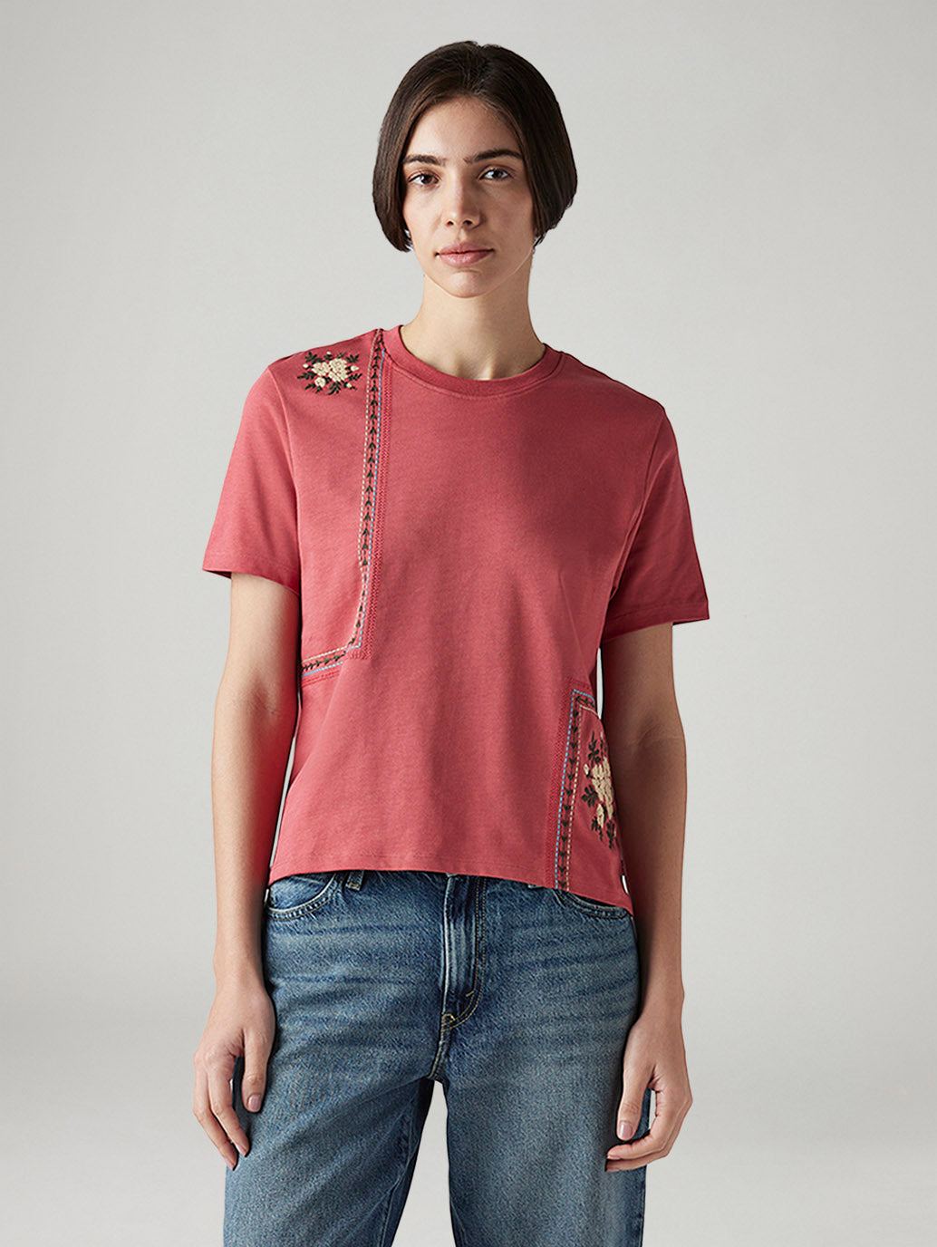Women's Embroidered Regular Fit Top