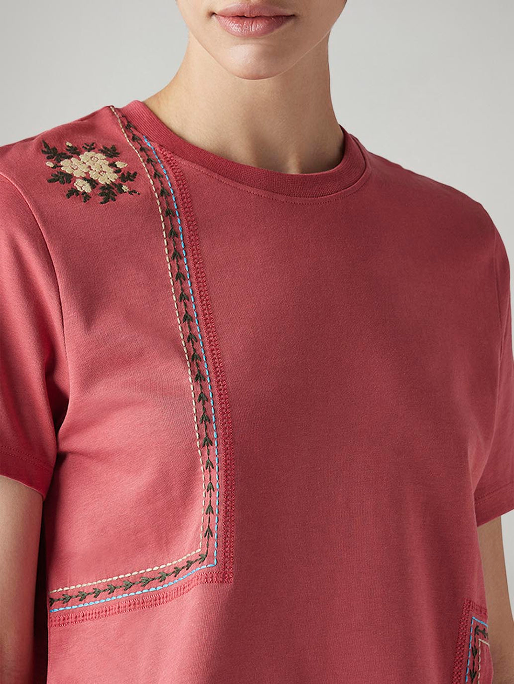 Women's Embroidered Regular Fit Top