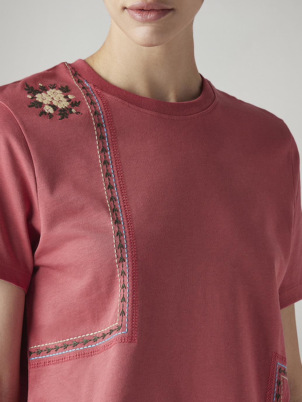 Women's Embroidered Regular Fit Top