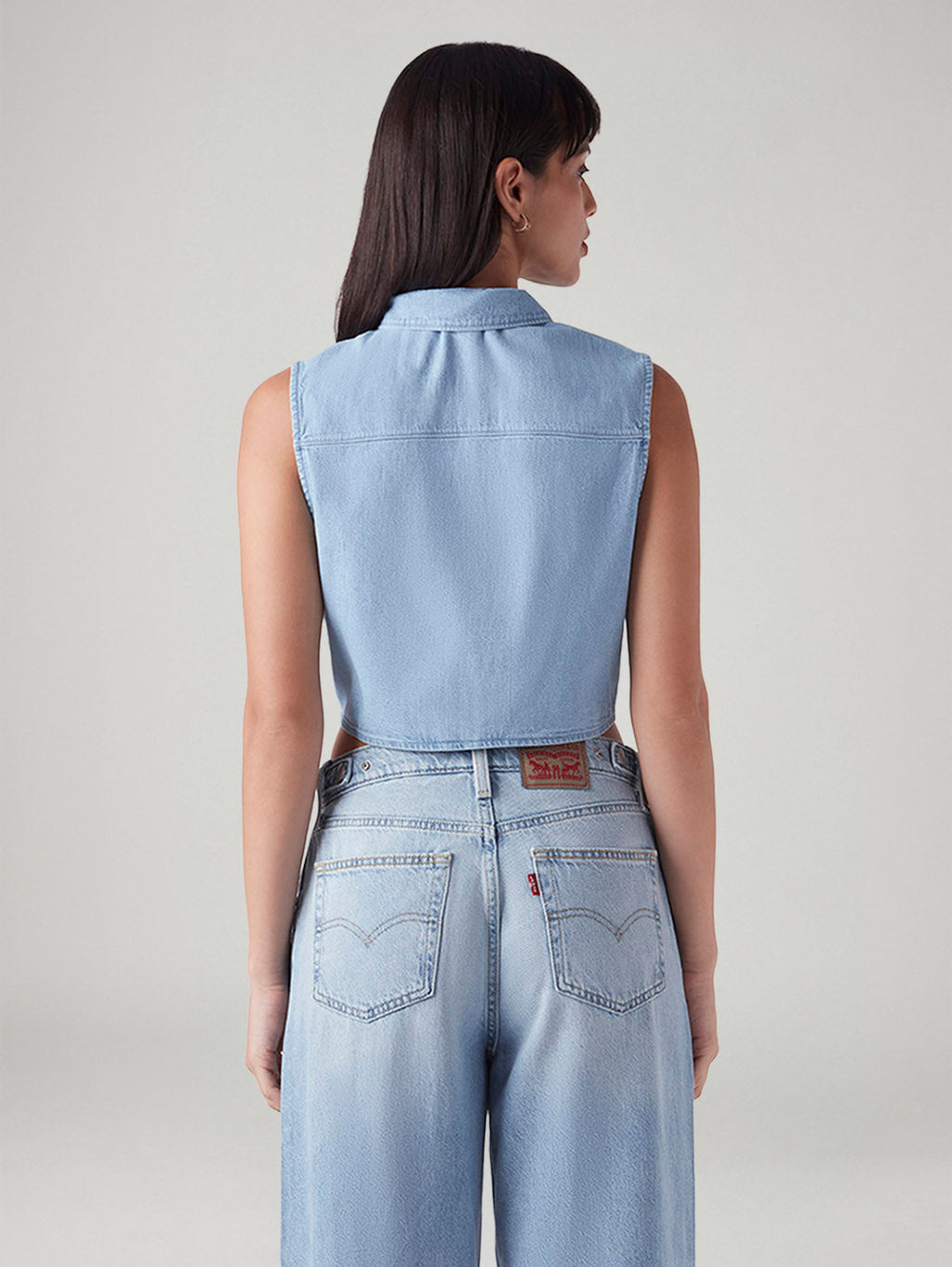 Women's Solid Regular Fit Denim Top