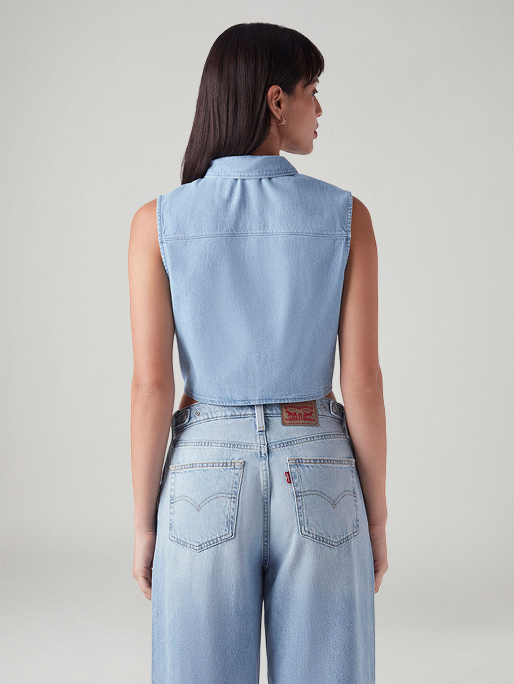 Women's Solid Regular Fit Denim Top