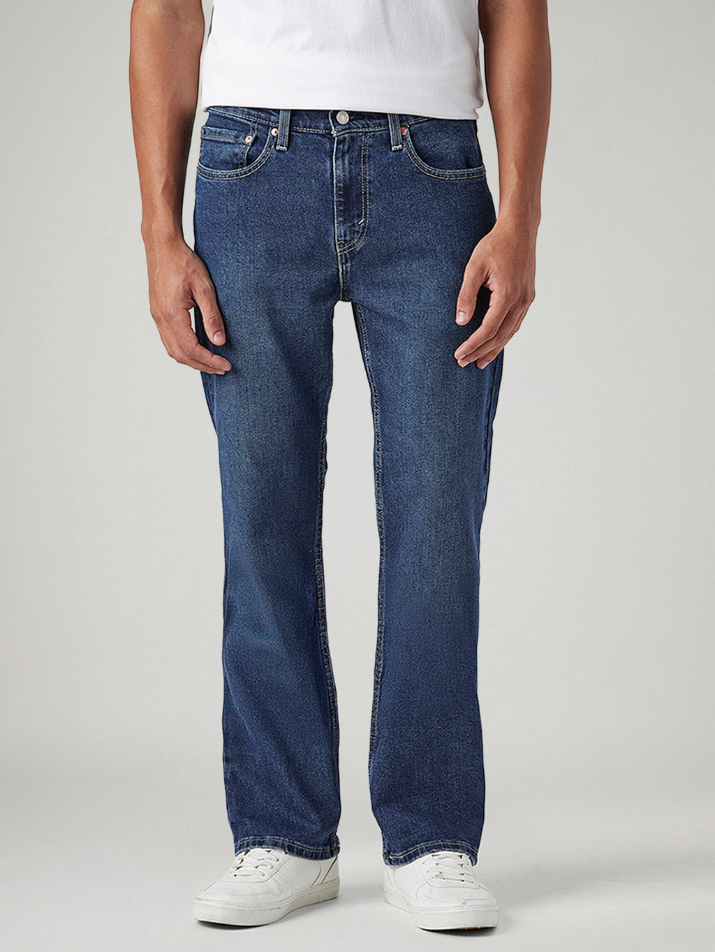 Men's 527 Blue Bootcut Fit Mid Rise Jeans