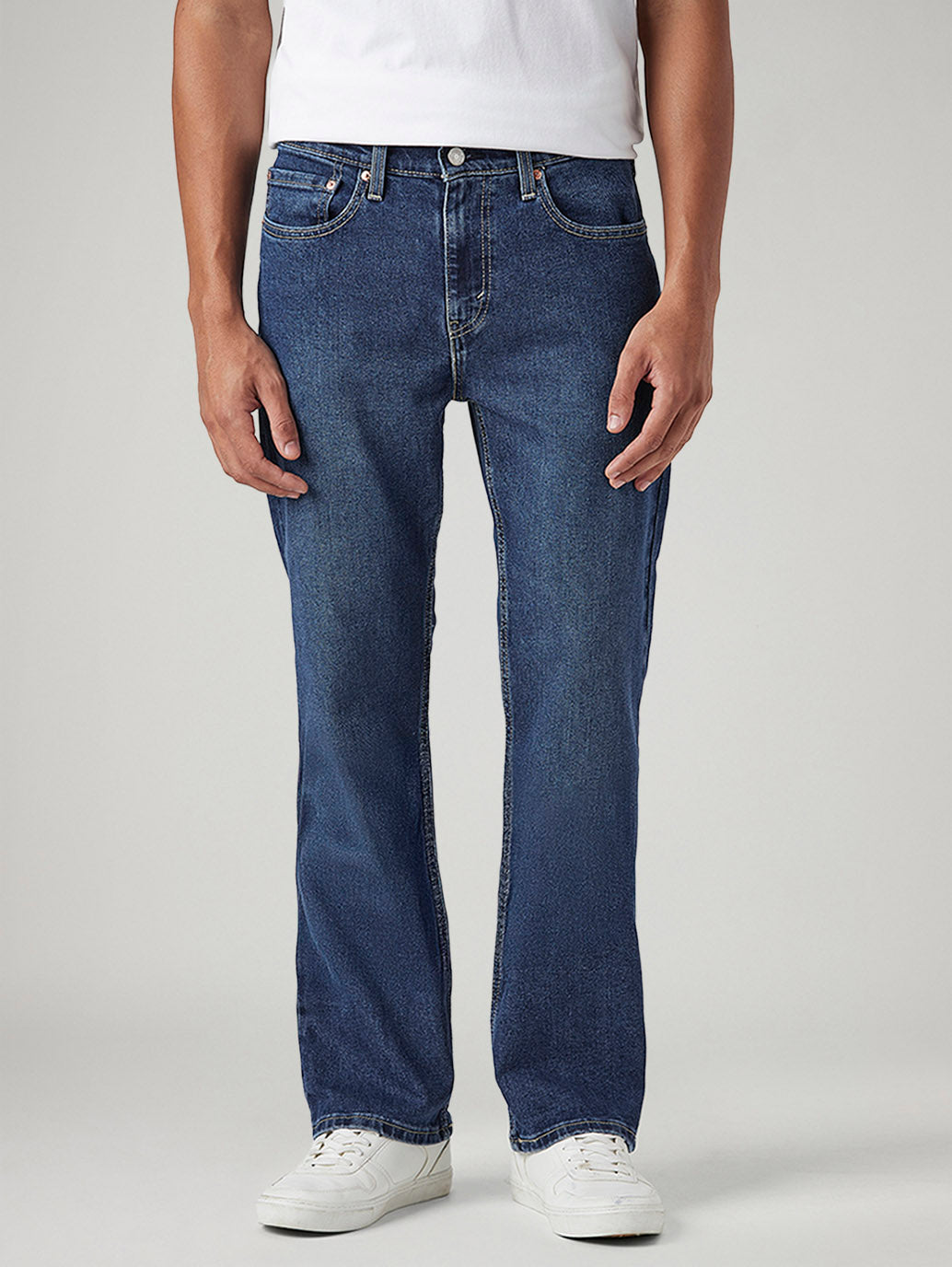 Men's 527 Blue Bootcut Fit Mid Rise Jeans