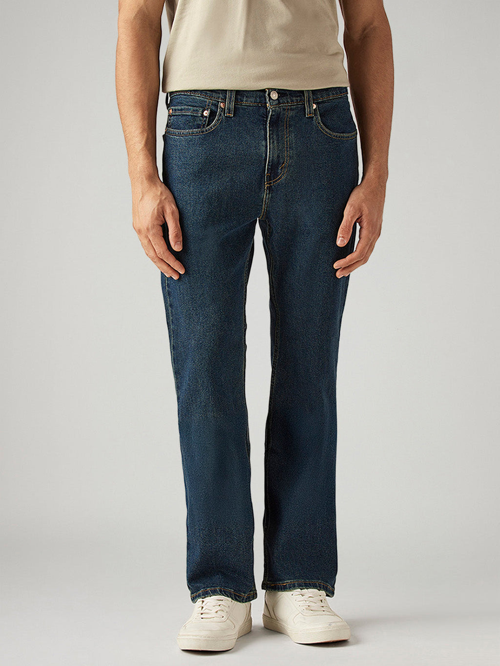 Men's 527 Blue Bootcut Fit Mid Rise Tinted Jeans