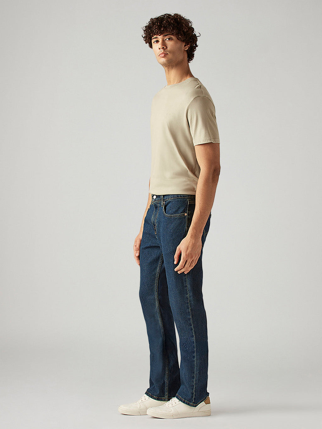 Men's 527 Blue Bootcut Fit Mid Rise Tinted Jeans