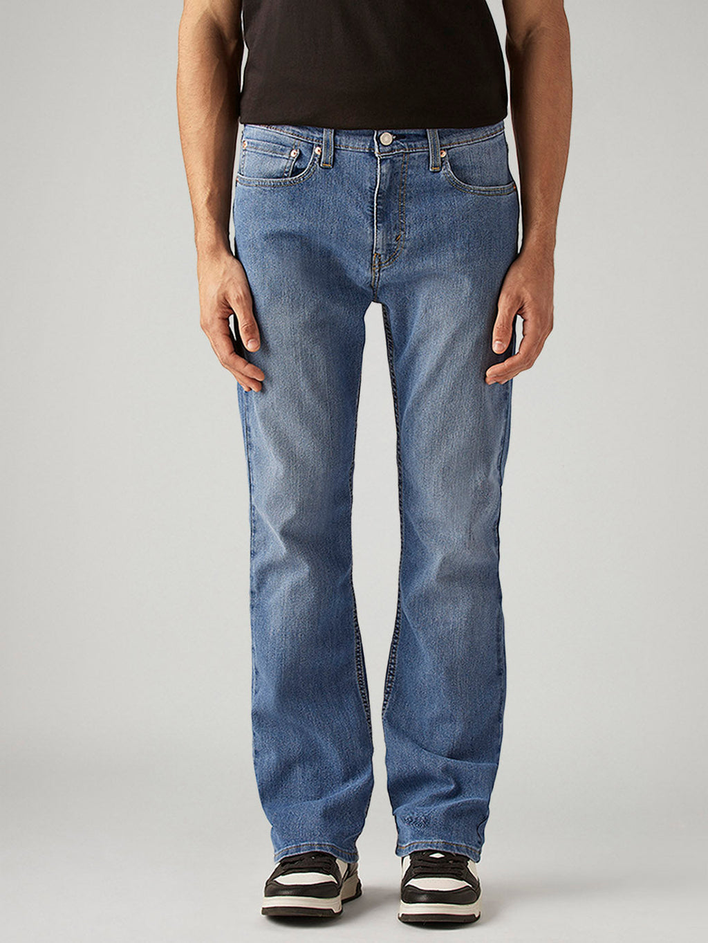 Men's 527 Blue Bootcut Fit Mid Rise Jeans