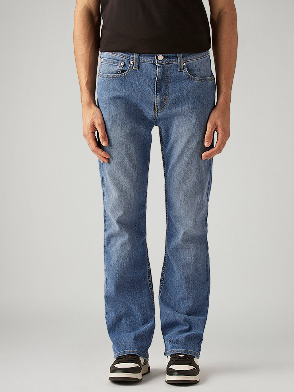 Men's 527 Blue Bootcut Fit Mid Rise Jeans