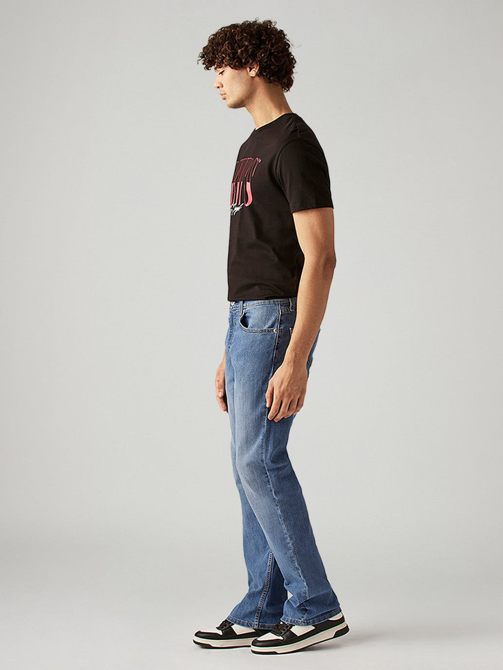 Men's 527 Blue Bootcut Fit Mid Rise Jeans