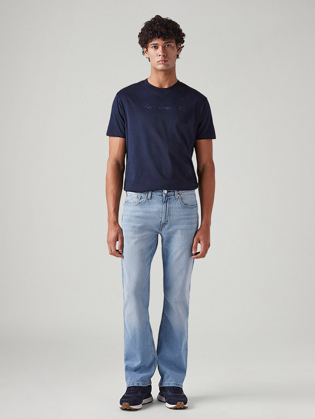 Men's 527 Light Blue Bootcut Fit Mid Rise Jeans