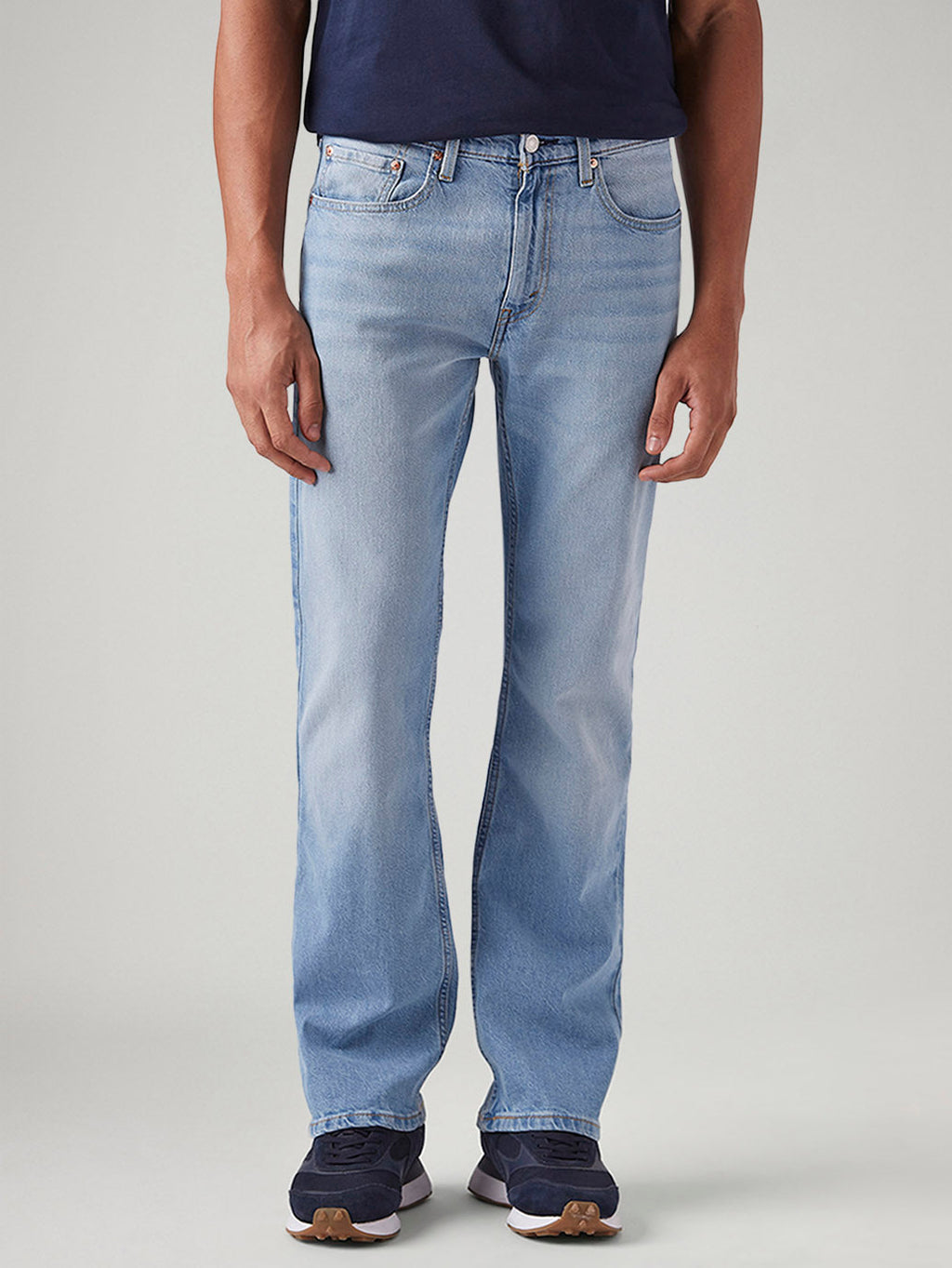 Men's 527 Light Blue Bootcut Fit Mid Rise Jeans