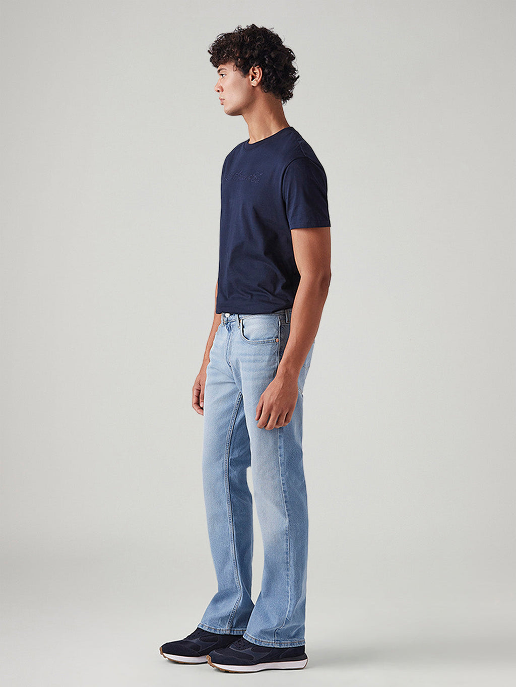 Men's 527 Light Blue Bootcut Fit Mid Rise Jeans